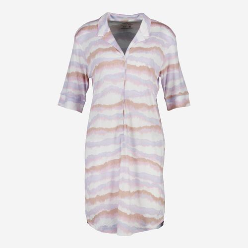 Mehrfarbige Nachthemd mit Streifenmuster