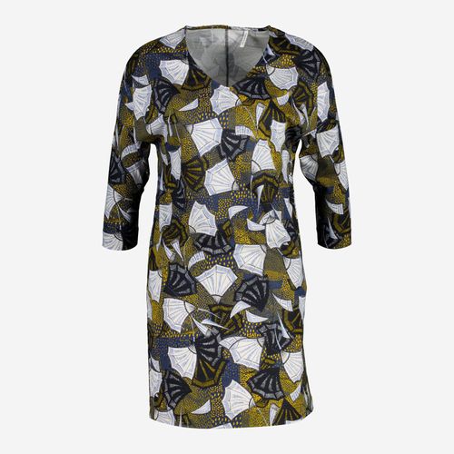 Mehrfarbiges Nachthemd mit Muster