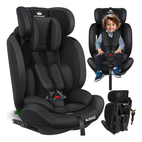 KIDIZ® Autokindersitz Premium Kinderautositz Gruppe 1+2+3, 9-36 kg 5-Punkt-Sicherheitsgurt, Autositz, Kindersitz, Einstellbare Kopfstütze, Mitwachsende Sitzerhöhung 1-12 Jahre, Stabil und Sicher