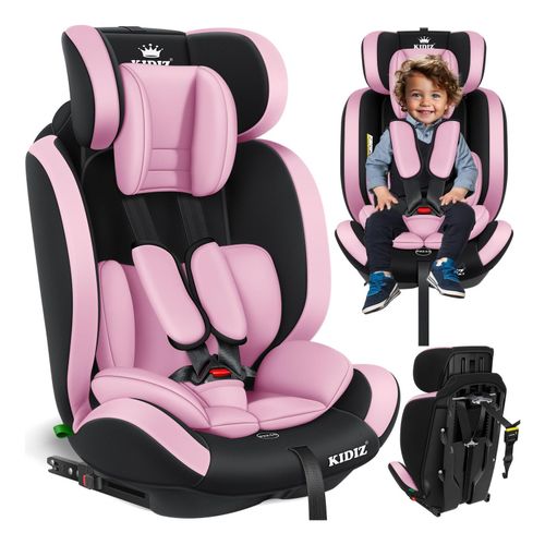 KIDIZ® Autokindersitz Premium Kinderautositz Gruppe 1+2+3, 9-36 kg 5-Punkt-Sicherheitsgurt, Autositz, Kindersitz, Einstellbare Kopfstütze, Mitwachsende Sitzerhöhung 1-12 Jahre, Stabil und Sicher