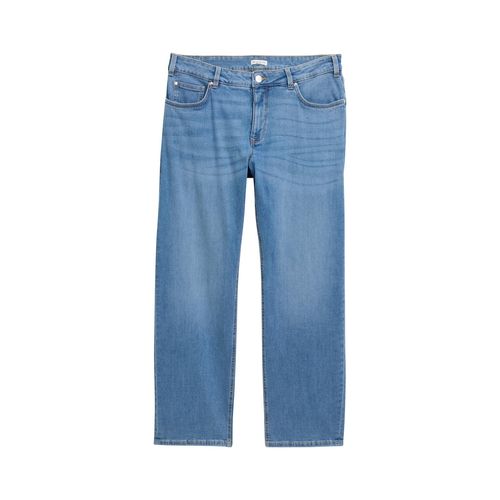 TOM TAILOR Damen Plus Size - TTPLUS STRAIGHT Jeans, blau, Uni, Gr. 44