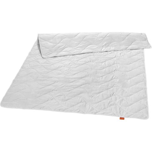sleepling Nature Bettdecke, Wildseidendecke, Sommerbettdecke, Seidendecke mit 100% Wildseide, Bezug 100% Baumwolle, Germany, 155 x 220 cm