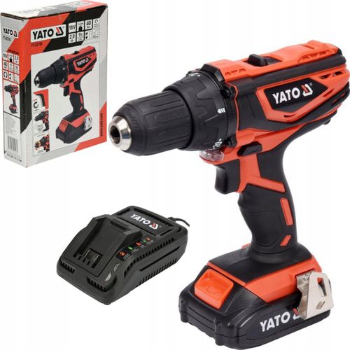 Bohrmaschine/Schrauber Yato 18V 40Nm 2 Gänge Akku Set 2Ah+Ladegerät Led