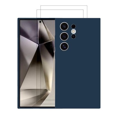 Hülle Galaxy S24 Ultra und 2 schutzfolien - Silikon -