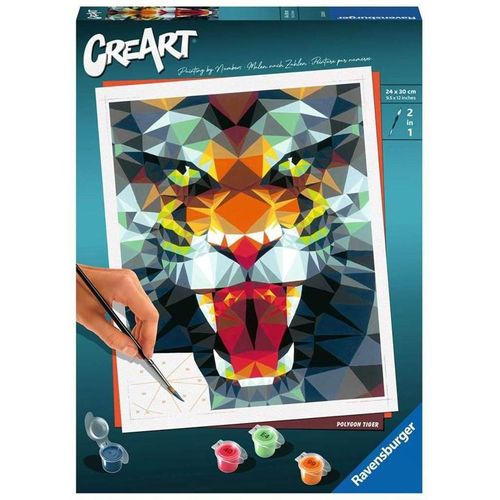 Ravensburger CreArt Painting by Numbers - Polygon Tiger