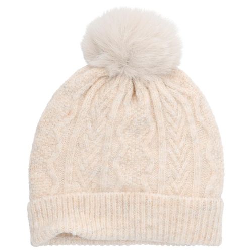 Baby Mütze mit Zopfmuster
