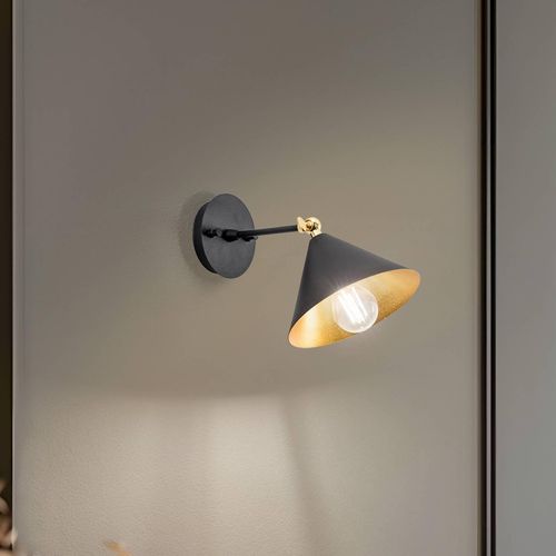 Wandleuchte Berceste 185-A schwarz/gold