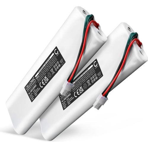 CELLONIC 2x Akku für Werkzeug Kompatibel mit Husqvarna Automower 230 ACX, Automower 220 AC, Automower 220AC, 535120901 - (3000mAh, 18V)