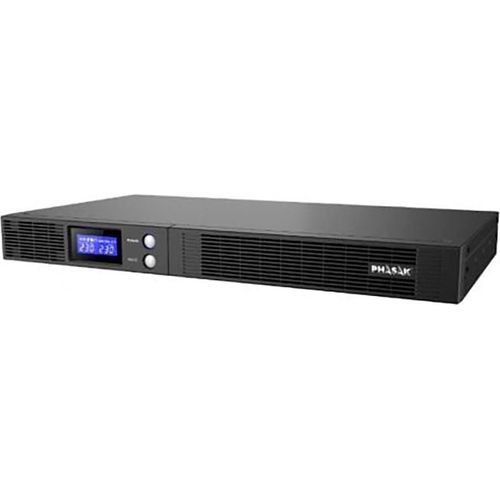 Netzinteraktive USV phasak protekt slim rack/ 750va-450w/ 4 Ausgänge/ Rack-Format
