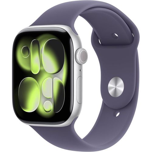 Apple Watch Series 11 GPS 46mm Smartwatch Fitness Tracker mit Schlafindex EKG Blutsauerstoffmessung Always On Display Wasser und Staubschutz