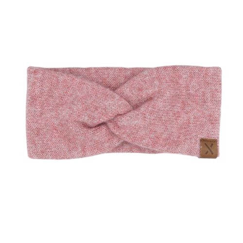 Stirnband MAXIMO, Baby, Gr. 51/53, rosa (dusty rose), Strick, Materialmix, casual, Mützen, doppelt gestrickt, wärmend, weich