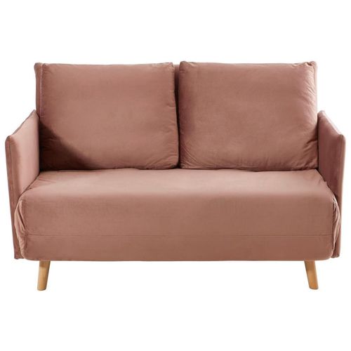 Livetastic Schlafsofa , Altrosa , Textil , Kiefer , Uni , 2-Sitzer , 132x82x91 cm , Liegefunktion, Rücken echt , Kinder- & Jugendzimmer, Jugendmöbel,