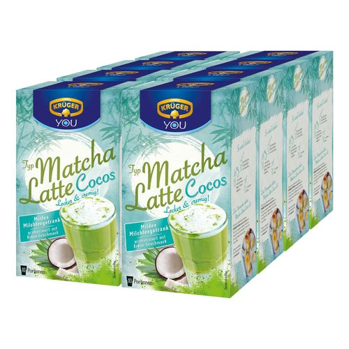Krüger Matcha Latte Kokos 250 g, 8er Pack
