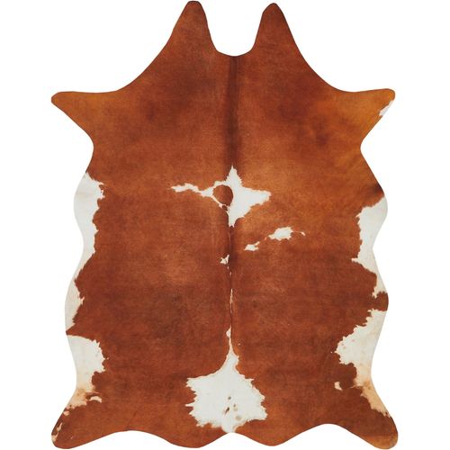 Fellteppich ANDIAMO "Amarillo" Gr. 41, beige (creme), B:125cm H:4mm L:155cm, Kunstfaser, Teppiche, Fellteppich Kuhfellteppiche, Kunstfell, gedruckte Kuhfell-Optik, Wohnzimmer, Kundenliebling