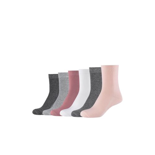 Socken MUSTANG, Damen, Gr. 35 (38), rosa (rosette), Baumwollmischung, unifarben, normal, Socken, mit verstärktem Fersen- und Zehenbereich