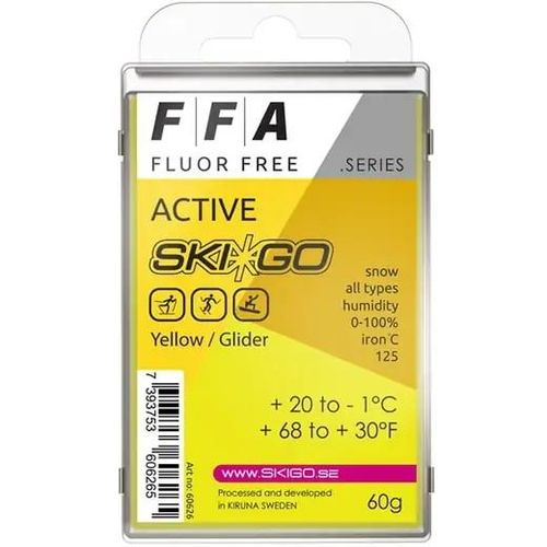 Skigo FFA Glide Ski Wax (Gelb)