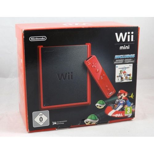 Nintendo Wii Mini Konsole Rot + Mario Kart Wii in