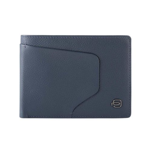 PIQUADRO Akron Geldbörse mit RFID-Blocker Blau