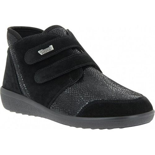 Varomed Prophylaxe Klett-Stiefelette Damen Lyon Schwarz Gr 41 1/3