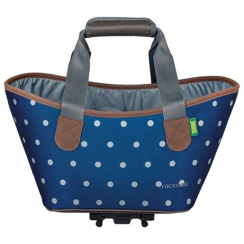Fahrradtasche RACKTIME, blau (blau gepunktet), Taschen, B/H/T: 34cm x 25,5cm x 37cm, Polyester, B:34cm H:25,5cm T:37cm