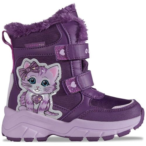 Winterboots LOTTO, Mädchen, Gr. 32, lila, lavender, Synthetik, mehrfarbig, Schuhe, - mit coolen Lichtelementen im Obermaterial