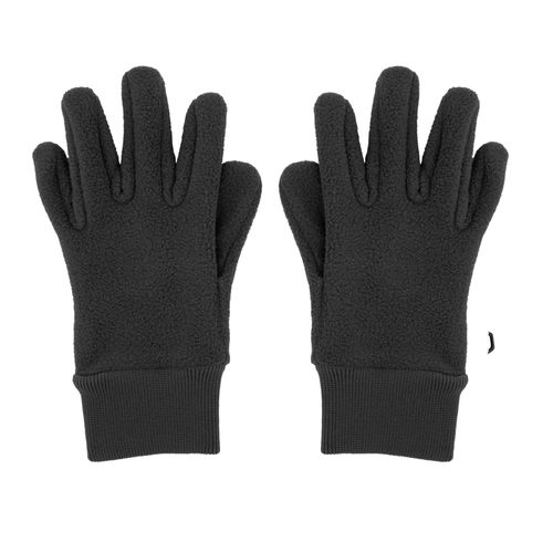 Fleecehandschuhe MAXIMO, Baby, Gr. 7, schwarz, Fleece, Kunstfaser, unifarben, Casual, Handschuhe, Fingerhandschuhe, Boucle-Optik, Strickbündchen