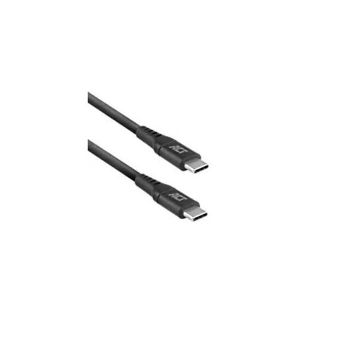 ACT Ladekabel USB-C-Stecker AC3025 Schwarz 1 m