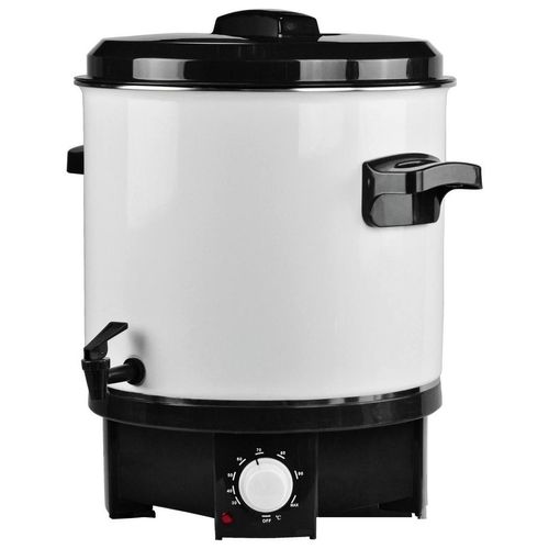 Atrigo Einkochautomat , Schwarz, Weiß , Metall, Kunststoff , 48.5 cm , RoHS , Küchengeräte, Sonstige Küchengeräte