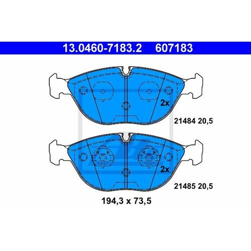 ATE Bremsensatz, Scheibenbremse vorne rechts links belüftet 330mm für MERCEDES-BENZ ROLLS-ROYCE BENTLEY CHRYSLER BMW VAG A0034209120 2104212312 A00342 Image