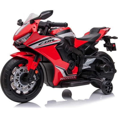 Kinder Elektro Motorrad CBR 1000RR, Kindermotorrad 12V Kinderfahrzeug Elektrofahrzeug mit 2 abnehmbaren Stützrädern für Kinder ab 3 Jahre