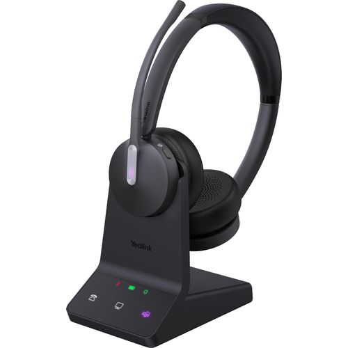 Yealink WH64 Dual Teams Headset, Kabellos, 20 - 20000 Hz, Büro/Callcenter, 151 g, Kopfhörer, Schwarz