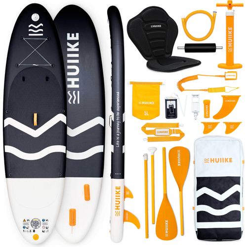 Stand Up Paddling Board Hochwertigem Zubehör - HUIIKE | Sup Board Aufblasbar Schwarz, Stand Up Paddle Board