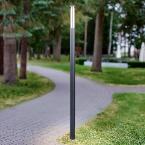 Lucande LED-Außenleuchte Sidny, 220 cm, anthrazit, IP54