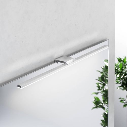 LED-Spiegelleuchte Triga IP44, chrom, 60cm, 4.000K