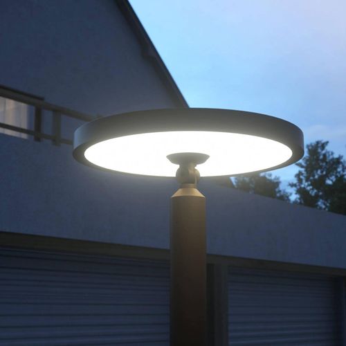 Lucande LED-Außenleuchte Akito, anthrazit, 220 cm, IP54
