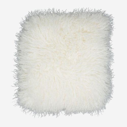 Weiße Decke aus Kunstfell 130x170cm