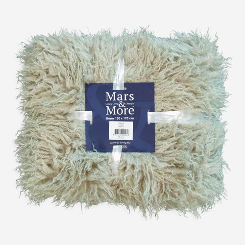 Graue Decke aus Kunstfedern 130x170cm