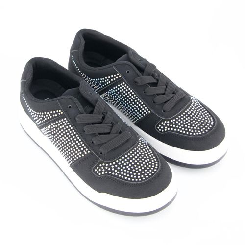 Schwarze Sneakers mit Logo Image