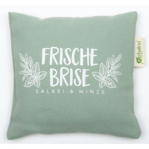 Kräuterkissen HERBALIND "5052 Kräuterkissen FRISCHE BRISE", grün (grün, weiß), B:20cm H:4cm L:20cm, Baumwolle, Funktionskissen