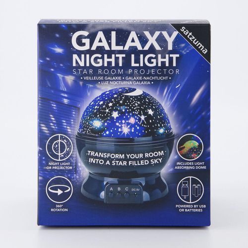 Schwarzes Galaxie-Nachtlicht