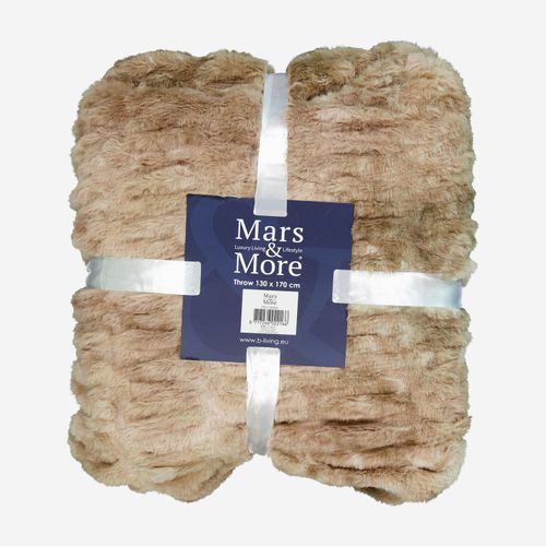 Braune Decke aus Kunstfell 130x170cm