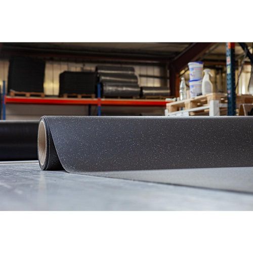 Miltex Bodenmatte YOGA FLAT GRIP, BxH 1200 x 2 mm, pro lfd. m, blau
