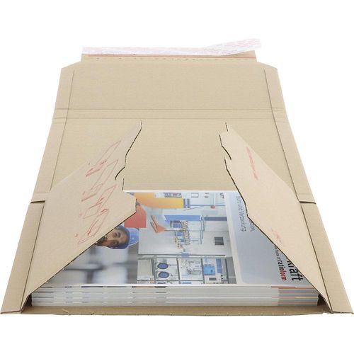 ratioform flow Buchverpackung Multistar, braun, LxB 147 x 126 mm, ab 50 Stk Image