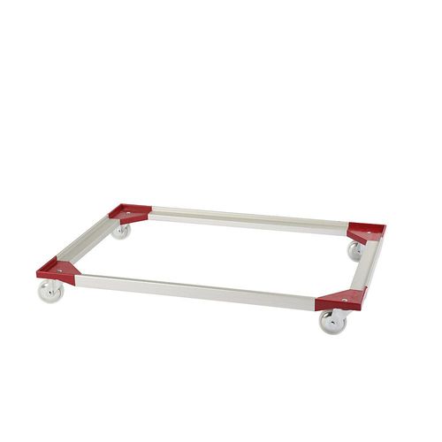 Aluminium-Fahrgestell, 1210 x 810 mm, Polypropylenräder, ab 5 Stk kaiserkraft