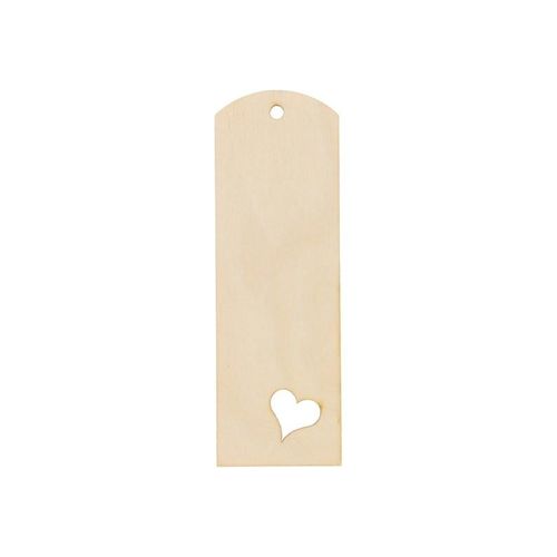 Playwood - Bookmark with Heart Shape Plywood