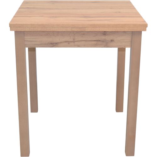 Esstisch, braun (eiche, nachbildung, eiche, nachbildung, eiche, nachbildung), H:75cm T:67cm, HOFMANN LIVING AND MORE, Tische, Esstisch, ausziehbar