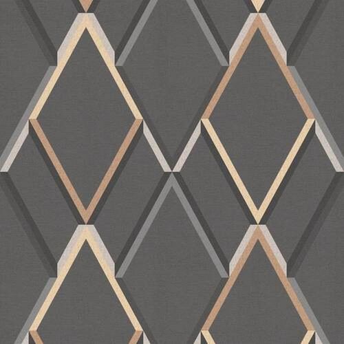 Xora Vliestapete , Grau , Kunststoff, Papier , Ornament , 52x1005 cm , Made in Europe , Tapeten & Wandverkleidungen, Vliestapeten