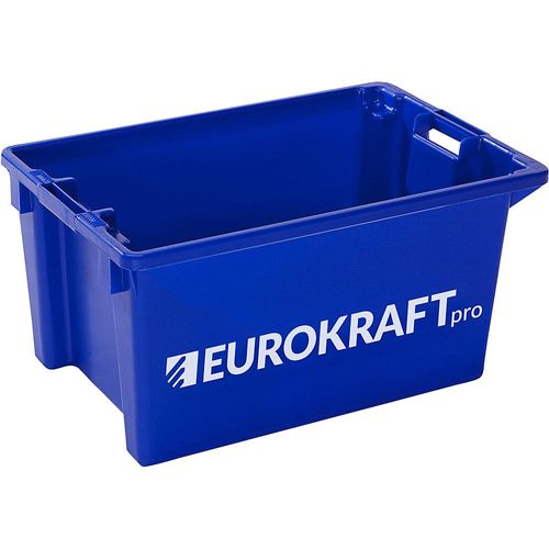 eurokraft pro Drehstapelbehälter, Volumen 50 l, VE 3 Stk, blau Image