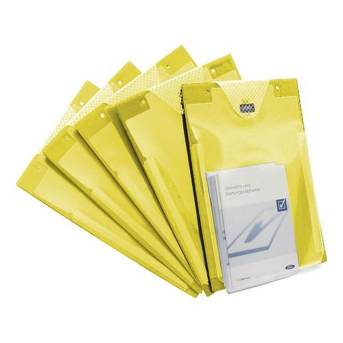 EICHNER Auftragstasche DIN A4 TURBO, BxT 230 x 330 mm, VE 10 Stk, gelb