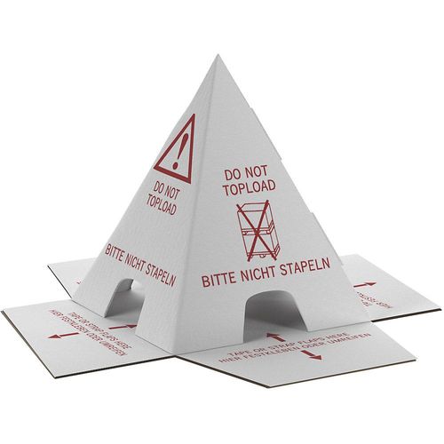 ratioform Palettenhütchen, aus Wellpappe, LxBxH 200 x 200 x 230 mm, VE 25 Stk, ab 20 VE